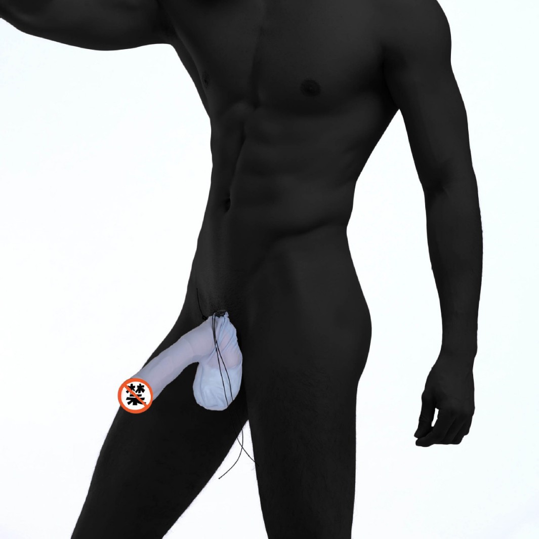 Navidad regalo de los hombres ropa interior delgada seda hielo nylon u convexa Tanga grande elefante nariz pantalones c025