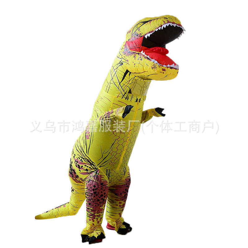 Transfronterizos Amazon Halloween Tiranosaurio Dinosaurio Inflatable Disfraz de Cosplay Extraño Dinosaurio Inflatable