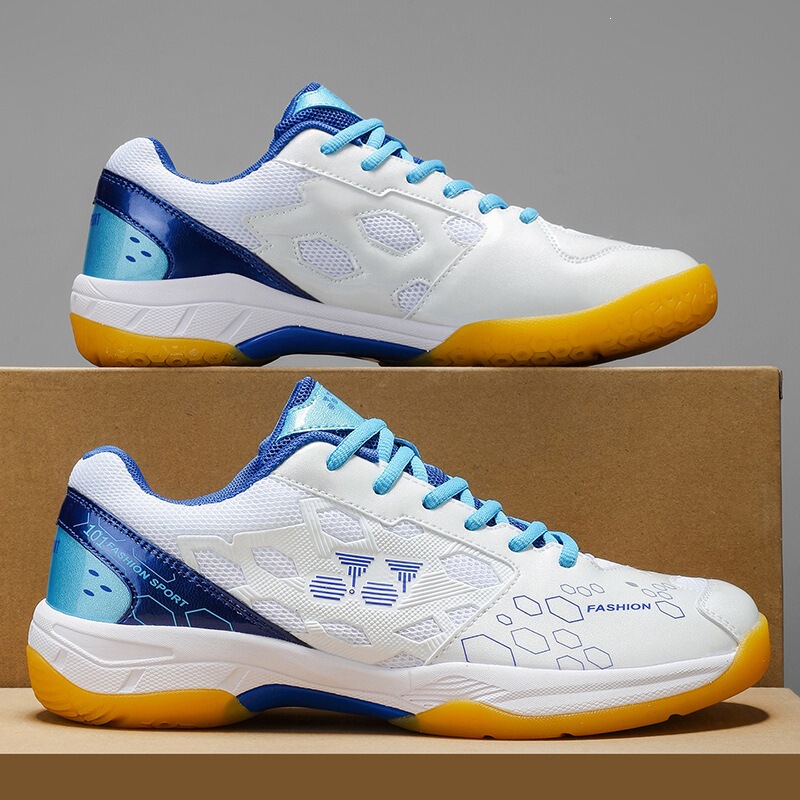 High-Quality Breathable Badminton Shoes for Men with Rubber Soles, Non-Slip, Wear-Resistant, Shock-Absorbing, New Style Badminton Shoes