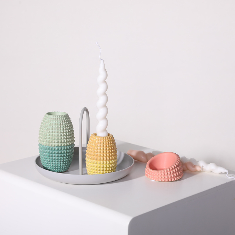 Nordic color piña cerámica vela romántica cena con velas de la boda accesorios tiro ins estilo adornos decorativos
