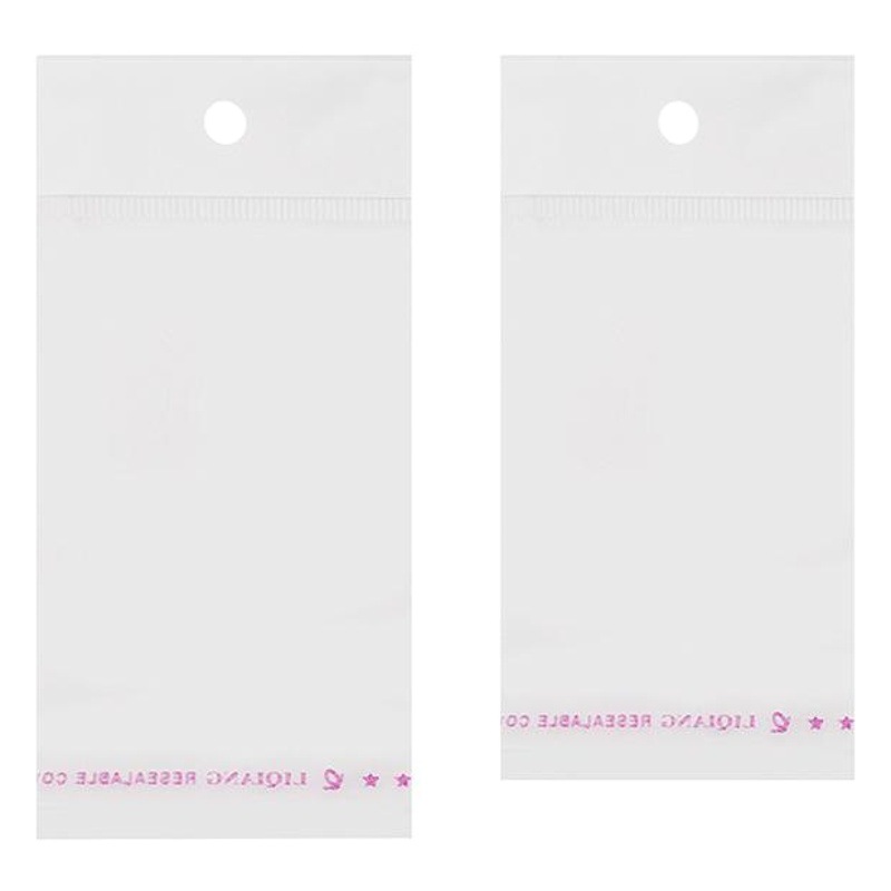 Creative large capacity jewelry bag easy to carry plastic bag OPP earring bag wholesale portable