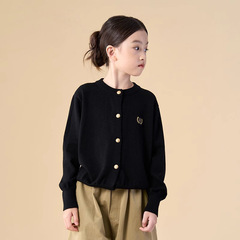子供服学院風カーディガンセーター2025春秋新作中大童洋気セーターニット上着