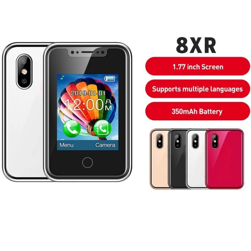 Cross-border trade mobile phone 8XR non-smart 2G mobile phone touch screen candybar old-fashioned keypad phone