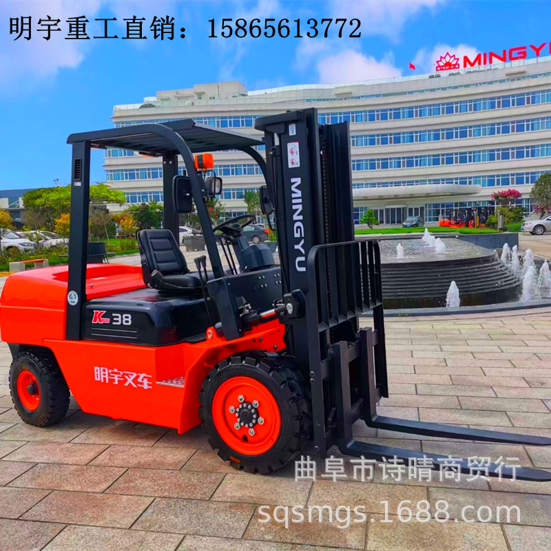 全新叉车柴油叉车供应 3吨4吨 高门架 抱夹叉车带侧移|ru
