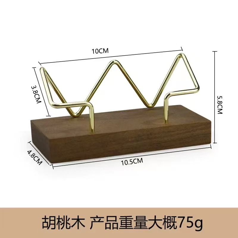 創意黒胡桃ケヤキ木木カード棚ビジネスオフィス金属名刺棚名刺入れカード収納ケース名|undefined