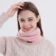Korean-style Thickened Knitted Scarf Women's Fashionable All-match Maillard Neck Set Winter fleece-lined Warm Mask Cross-border Hot Sale