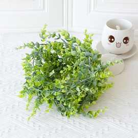 亚马逊人造绿植 1.8米人造桉树花环藤蔓 ins尤加利壁挂植物藤条