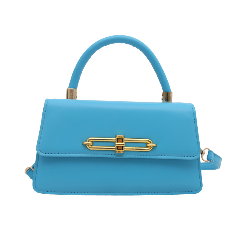 Nicho francés bolso bajo la axila para mujeres 2025 nuevo bolso cuadrado de textura personalidad bloqueo de moda mochila de hombro