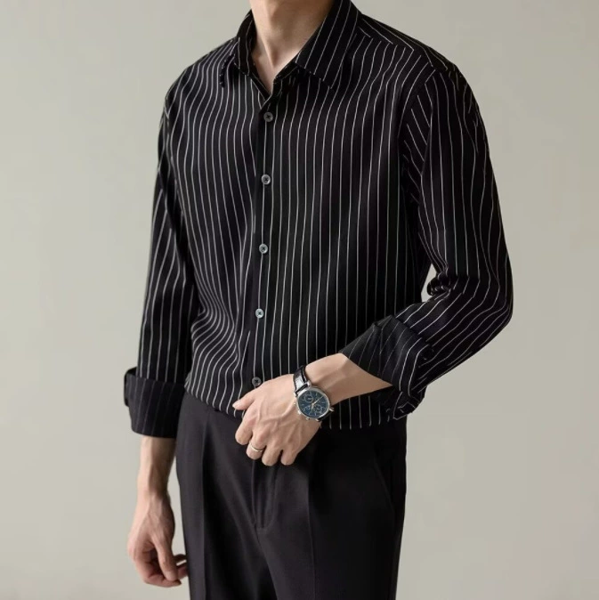 Shirt, long-sleeve, loose fit