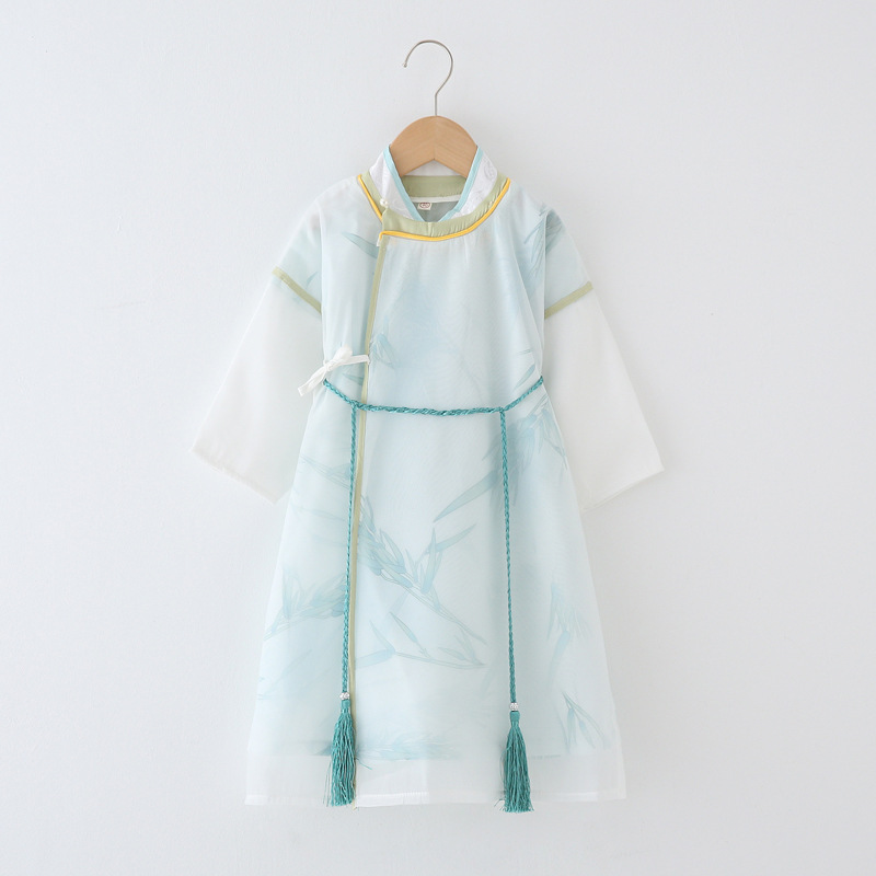 Cool Beilong Children's Hanfu Boys' Antique Chinese Style Junior Suit Tang Suit Girls' Dress Princess Suit New Year's Day Watch