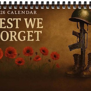 Lest We Forget 2026 Memorial Wall Calendar 勿忘2026纪念挂历-阿里巴巴