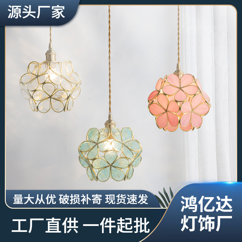 北欧阳台吊灯日式单头吧台走廊过道儿童房网红卧室床头小吊灯现货