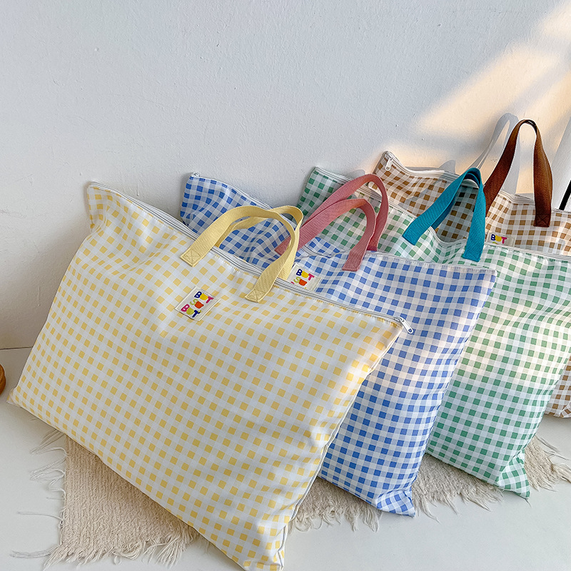 Bolsos de mano para niños con letras simples, mochila de moda de gran capacidad para niños, mochila de hombro casuales a rejilla para hombres y mujeres.