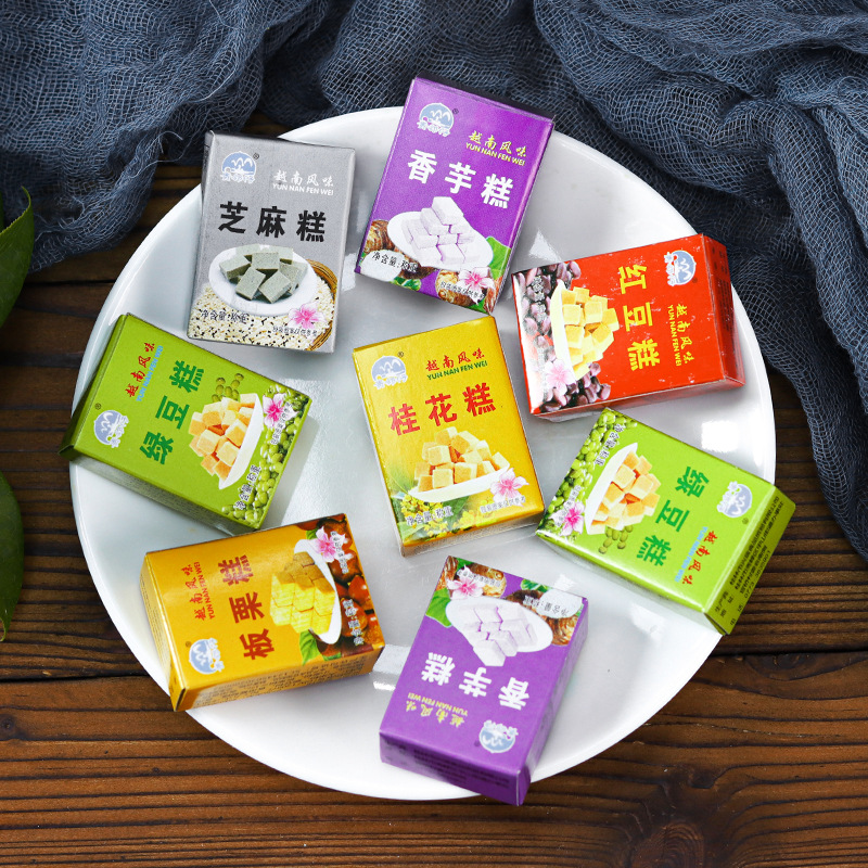 越南风味桂花糕绿豆糕老牌子小包装传统糕点多味怀旧零食点心