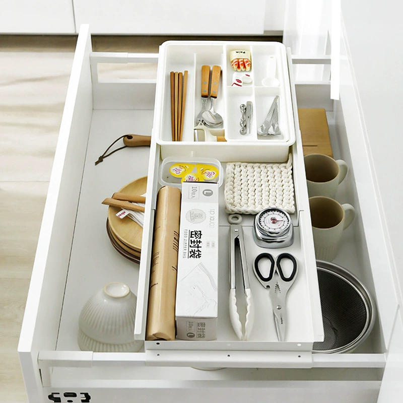 Верхний и нижний слоистые полки ящика плюс слой шкафа