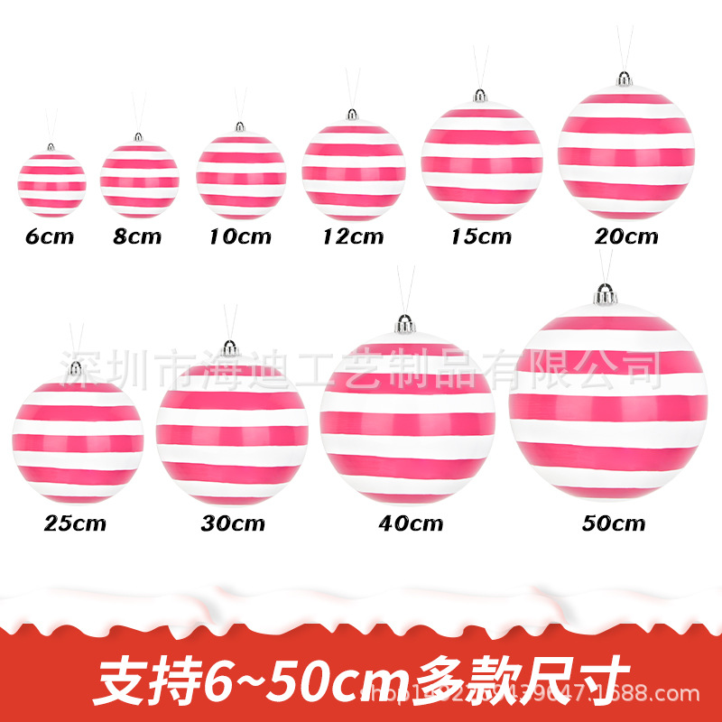 Decoraciones de Navidad Heidi 6 ~ 50cm de bola de plástico para hacer todo tipo de colores de estilo pintado bola de modelado