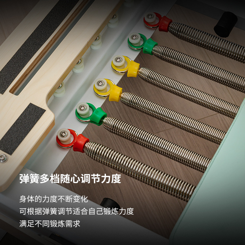 Pilates aluminio pequeña cama blanca sala de yoga gimnasio entrenamiento privado equipo de fitness yoga núcleo cama reformador