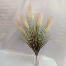 ins风仿真绿植落地家居摆件仿真单支芦苇草植物塑料假洋葱草装饰