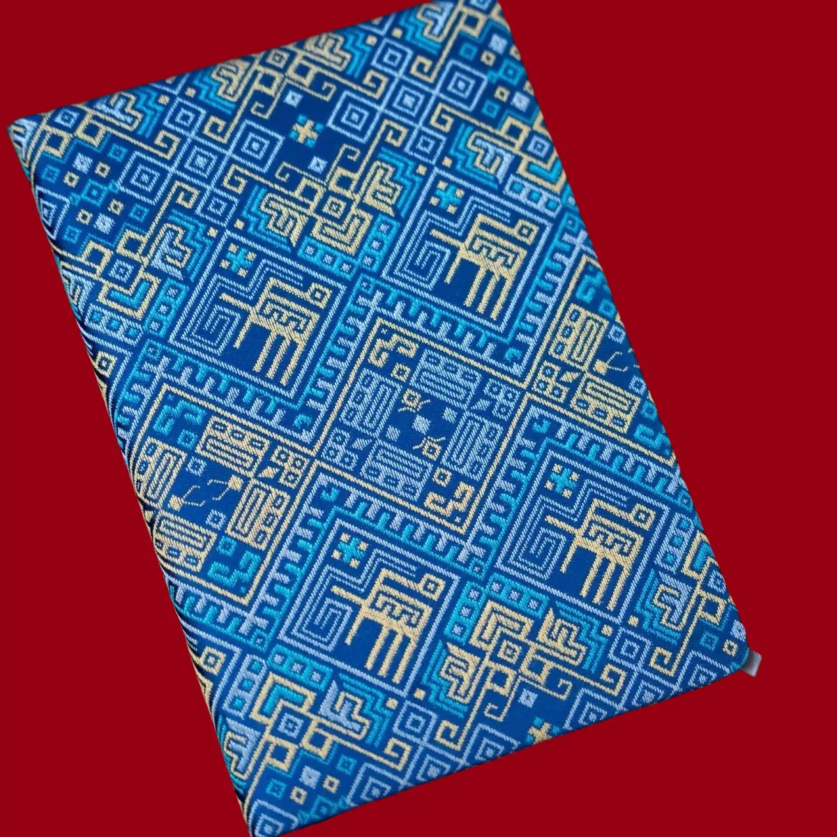 广西壮锦笔记本来料定制旅游纪念文创手工少数民族布艺封面记事本