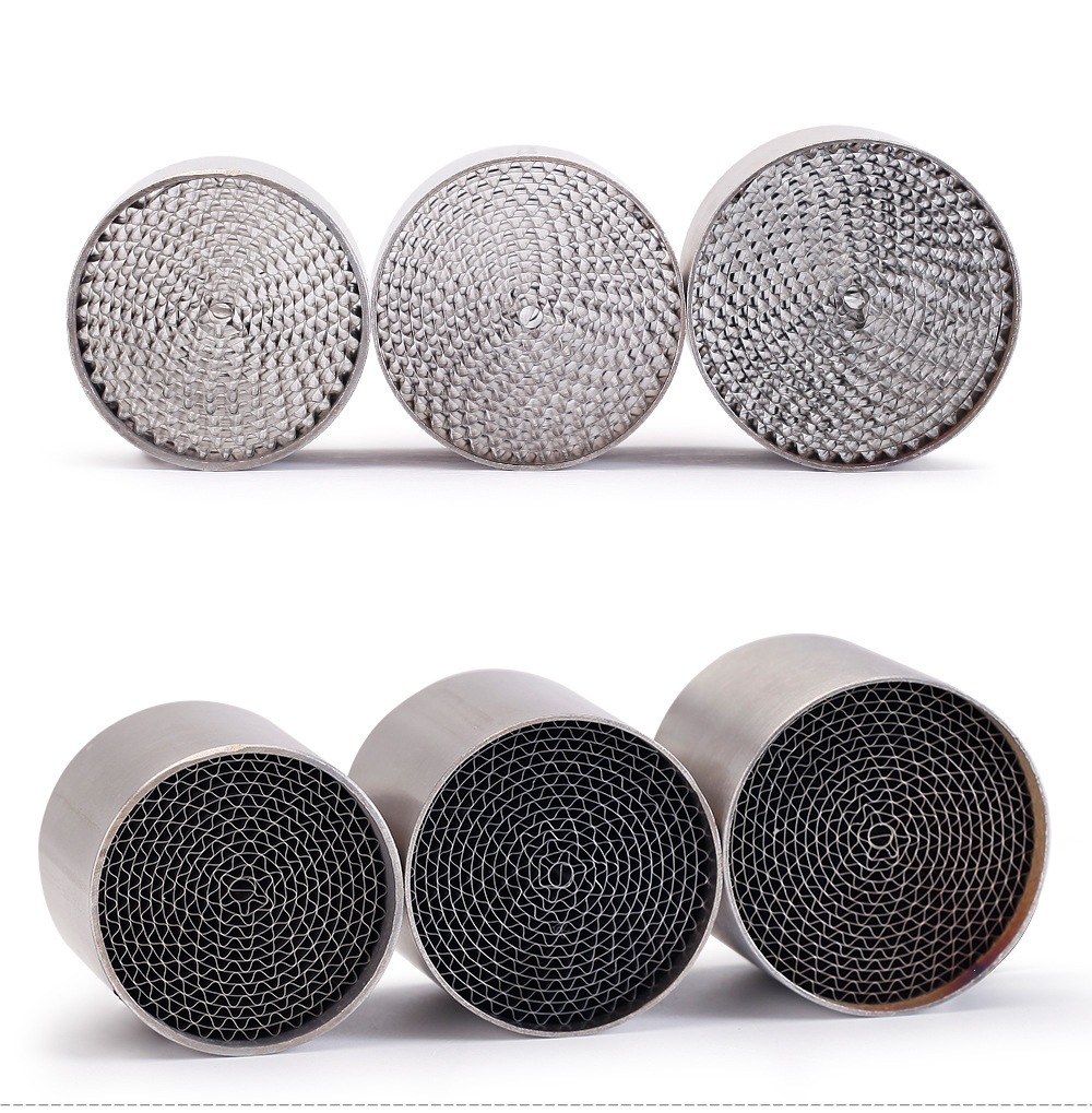 Special for motorcycle exhaust pipes, honeycomb liner, type three-way catalytic converter, back-pressure core, catalytic honeycomb silencer plug