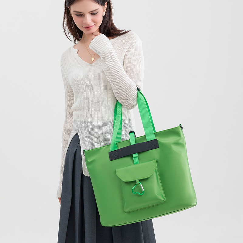 New trendy casual design, versatile texture tote bag, simple solid color crossbody bag_voghion.com