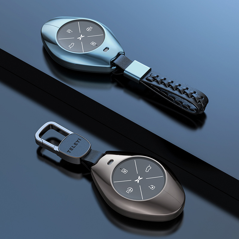 Suitable For Xiaopeng P7 Key Cover G3 Special Car Key Bag Buckle Aluminum Alloy Shell For Men And Women