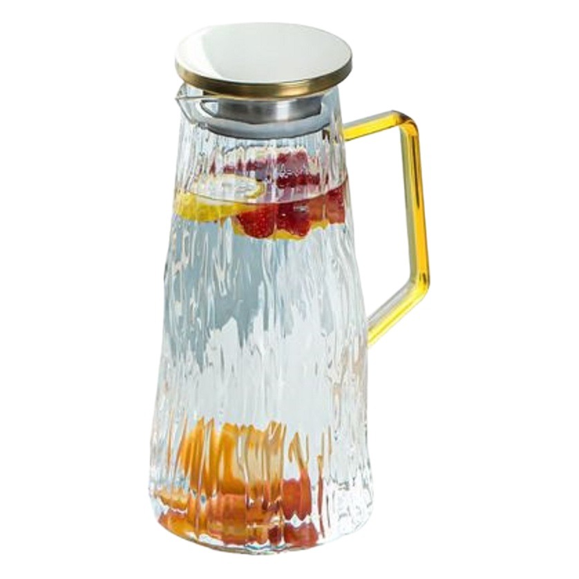 Nuevo traje de alta borosilicato glaciar botella de agua fría traje grueso vidrio gran capacidad olla creativa resistente al calor botella de agua fría