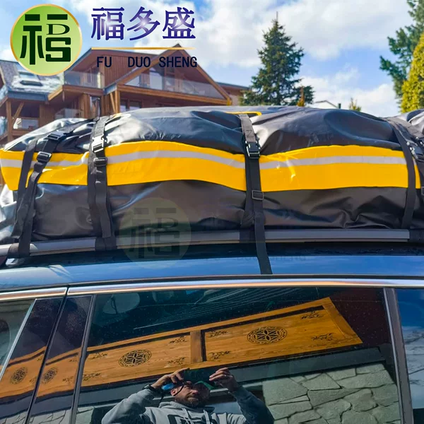 Outdoor waterproof roof luggage bag, made of thickened Oxford fabric, waterproof and dustproof, suitable for SUVs, sedans, camping, and travel