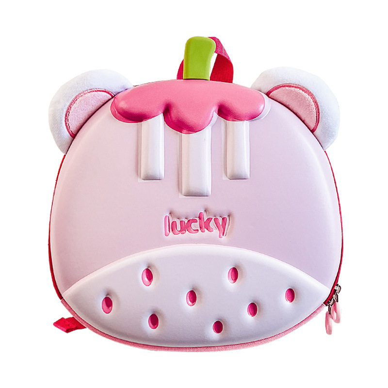 2024 nueva mochila de jardín de infantes lindo conejito bebé mochila de cáscara de huevo niños y niñas escuela mochila escolar ligera