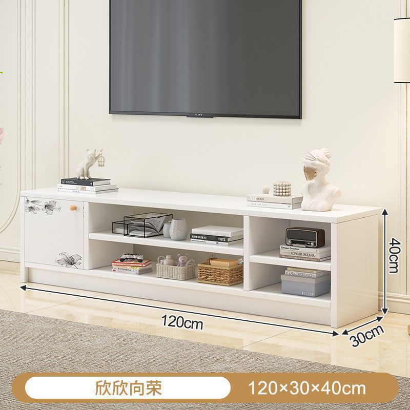 Gabinete de televisión nórdico pequeño tipo de casa sala de estar ligera lujoso moderno simple gabinete de piso de alquiler de casa puede retráctil gabinete de televisión