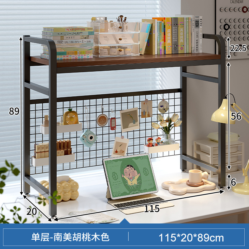 INS estilo agujero tablero de escritorio estante de almacenamiento estantería de múltiples capas estudiante dormitorio escritorio de la computadora escritorio estante de escritorio
