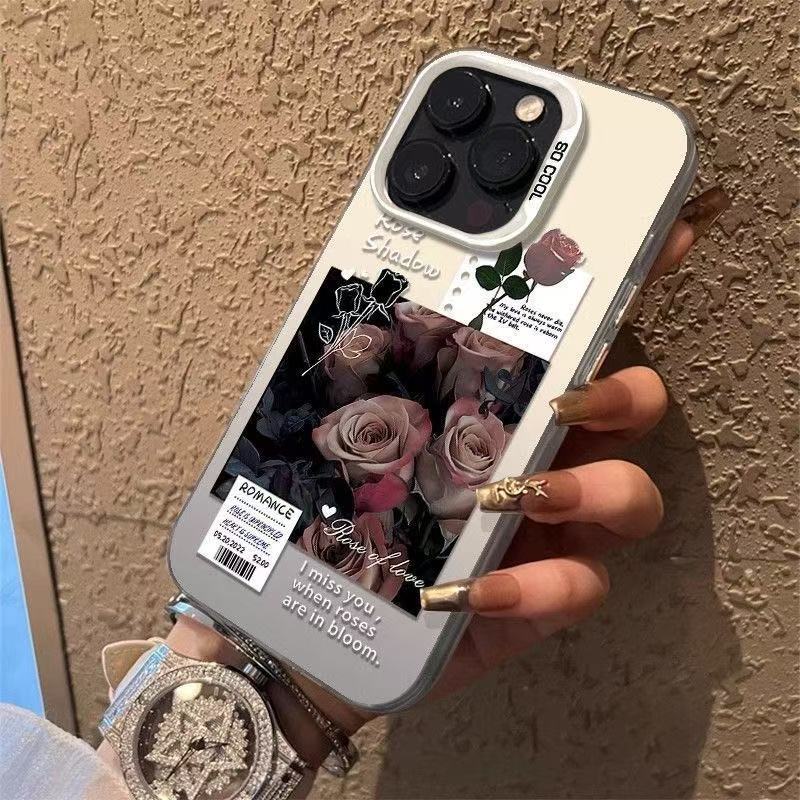 Nueva etiqueta romántica europea y americana para iPhone 16 funda para teléfono móvil Apple 15promax/14/13pro1 2/11