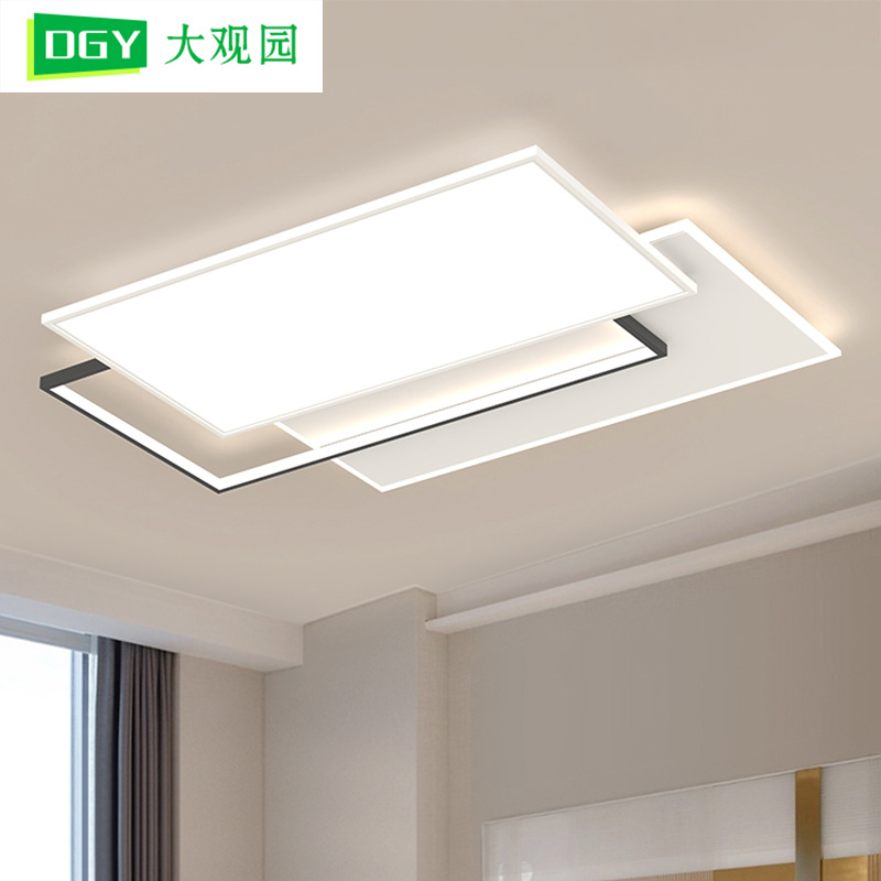 Luz principal de la sala de estar simple y moderna atmósfera doméstica comedor principal lámpara inteligente protector de ojos nueva lámpara de techo de dormitorio 440L