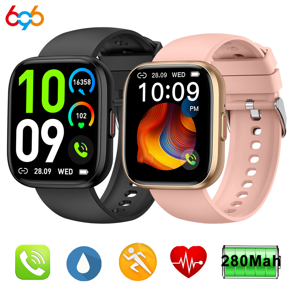 P114 Smart Watch Bluetooth Call Heart Rate Blood Oxygen Exercise Men's and Women's Fashion Watch Blood Pressure Health Test