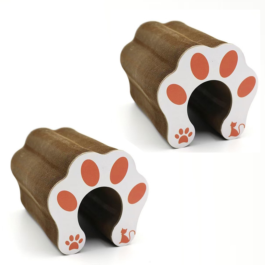 Tablero de agarre de gato de órgano transfronterizo Juguete de gato Papel corrugado resistente a la captura Columna de agarre de gato de sisal Artefacto de garra de desgaste retráctil al por mayor