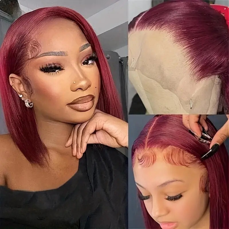 Bob Wig Front Lace Wig Vietnam Bone Straight Bob Wigs