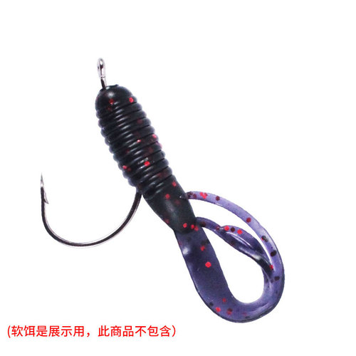 4#-2/0# 8003 inverted fishing hook, bulk bagged soft bait, soft insect hook, wacky loach hook, fish hook wholesale