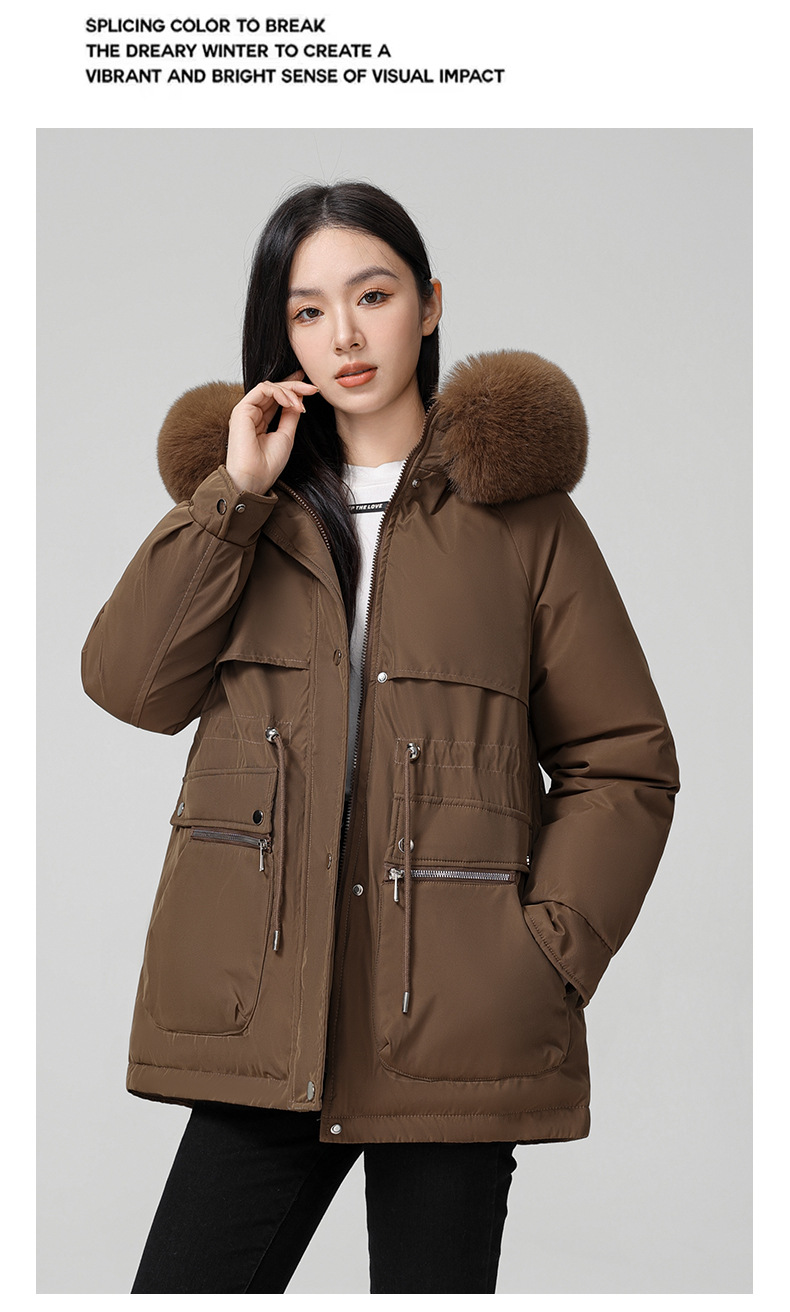 Foreign trade plus veet overcomes women's long 2024 new winter style jacket, slimming and thickening cotton coat, small_voghion.com