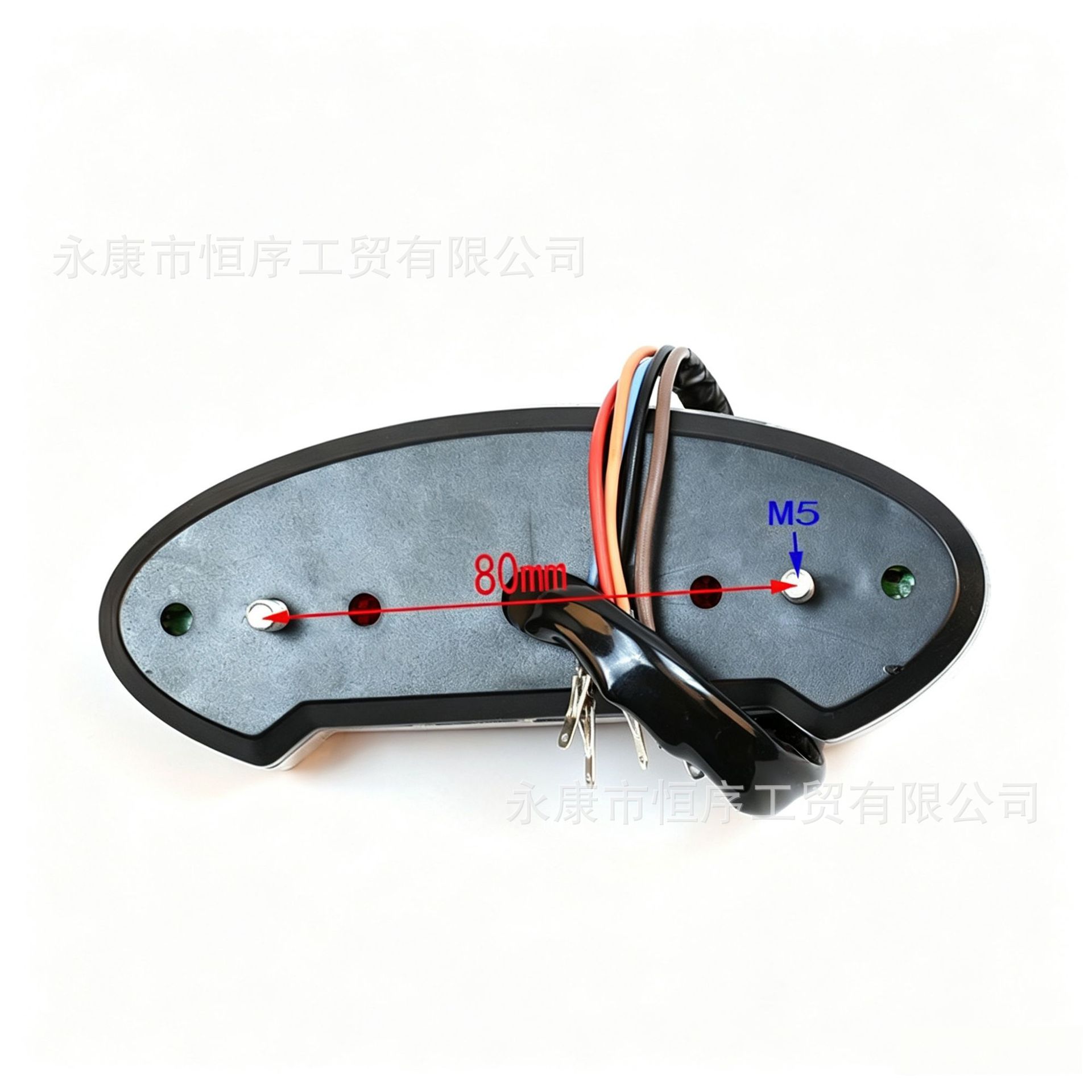 Cross-Border Off-Road Motorcycle Modification Parts Five-Wire Led Warning Signal Rear Tail Light 12V Brake Light