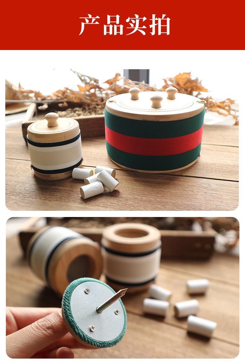 Bamboo Moxibustion Box Portable Single Hole Moxa Burner for Waist and Abdomen Warming quality and texture