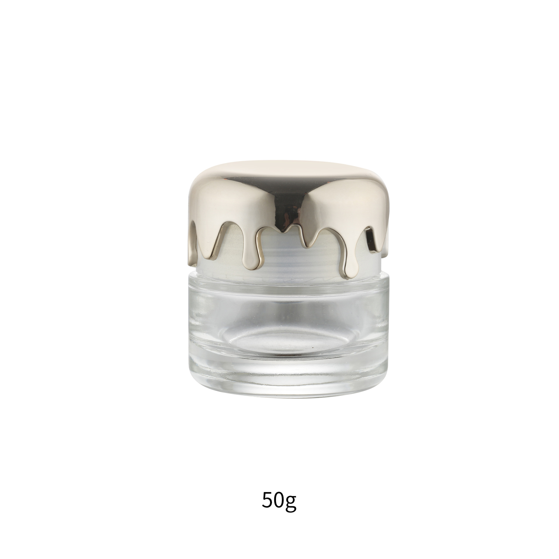 50g 가벼운 병 + 액세서리, 투명, 유리