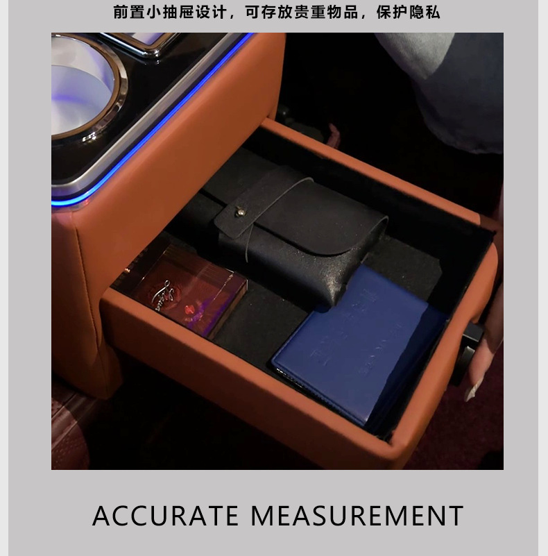 Suitable for the Modification of the Multi-Functional Central Storage Box in the Second-Row Channel Armrest Box of the Ideal L8/L9/One Suv
