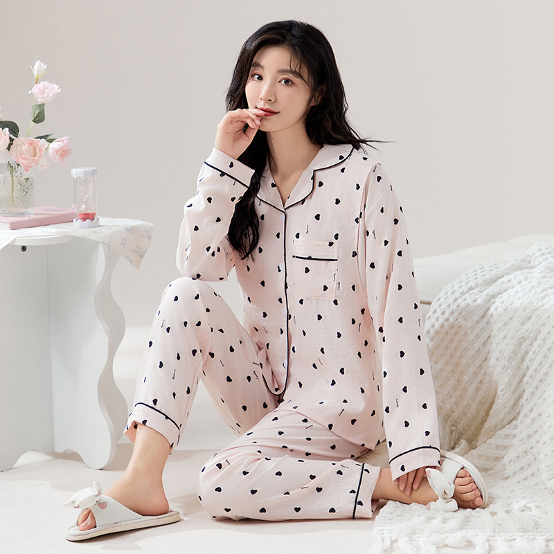 月子服孕妇睡衣女秋季产后云朵棉孕期套装喂奶哺乳长裤长袖家居服
