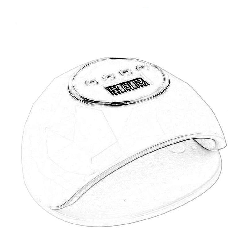 Nuevo producto Lámpara de uñas Máquina de fototerapia de secado rápido Lámpara para hornear uñas de alta potencia Lámpara de fototerapia de esmalte de uñas especial para salón de uñas Transfronterizo