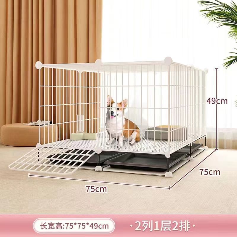 狗笼子小型犬中型犬泰迪柯基狗窝带厕所自动室内家用专用宠物别墅|undefined