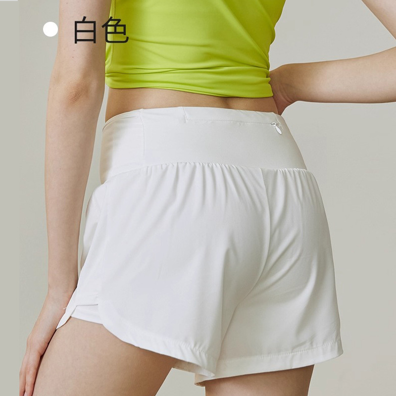 运动服套装女夏季新品修身显瘦运动短袖T恤后腰放手机健身服短裤|undefined