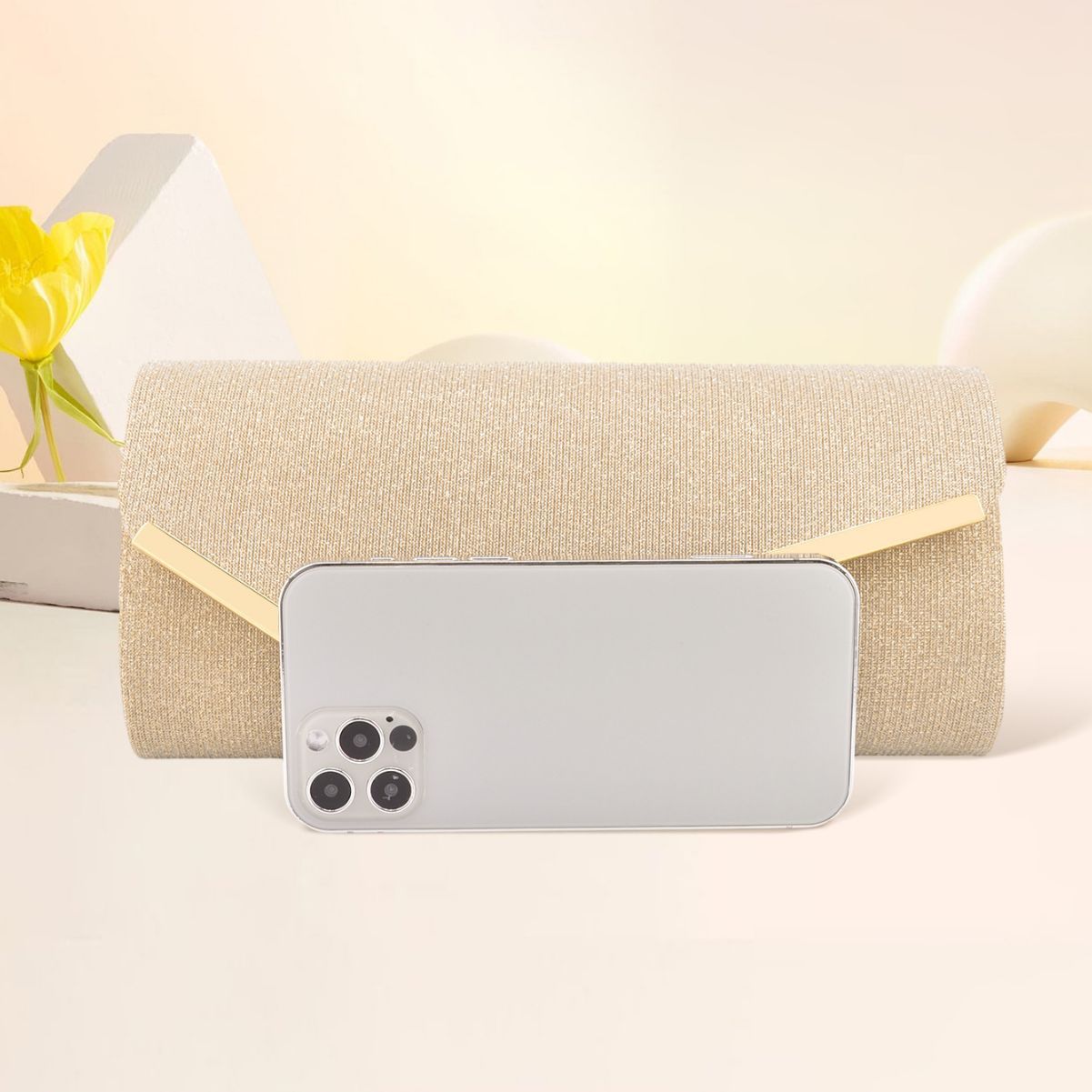 Especial para Amazon e-commerce colorido brillo nuevo bolso de noche de las mujeres Shantou triple bolsa de noche bolsa bolso cartera