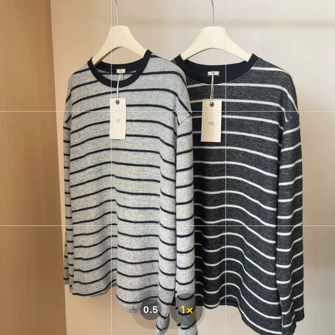 韩国egg鸡蛋家兔绒条纹撞色长袖T恤女秋冬新款软糯内搭打底衫外穿