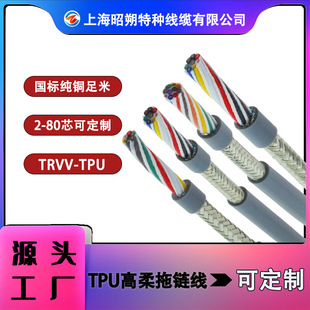 Trvv Drag Chain Cable Ce Certified Tpu Highly Flexible Cable Resistant to 10 Million Bending Cycles Factory Direct Sales