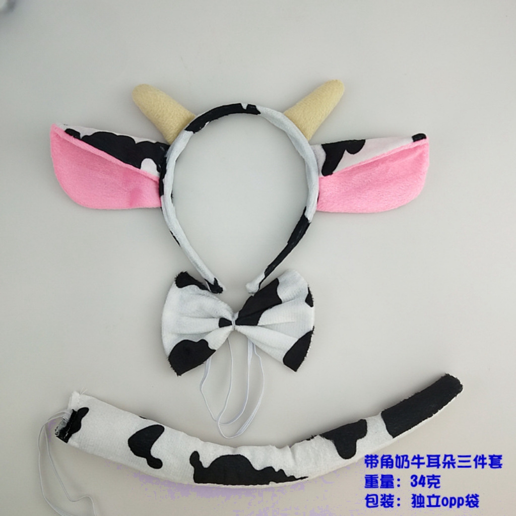 Fábrica directa de animales de tres piezas espectáculo de baile niños / adultos Halloween bandeja de cabeza decoración